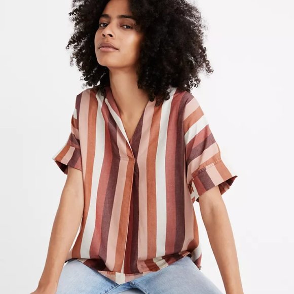 madewell button back shirt